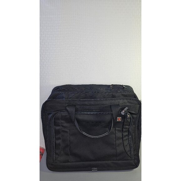 Victorinox Black Nylon Wheeled Laptop Briefcase With Telescopic Handle - Picture 1 of 12